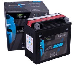 Μπαταρία Μοτοσυκλέτας YTX14-BS 12AH BIKE AGM | battery-expert.gr