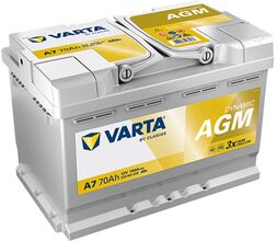 ΜΠΑΤΑΡΙΑ START STOP VARTA AGM A7 70AH / battery-expert.gr