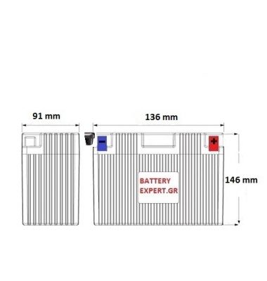 Μπαταρία Μοτοσυκλέτας YB10L-A2 12N10-3A 11AH BIKE POWER | battery-expert.gr