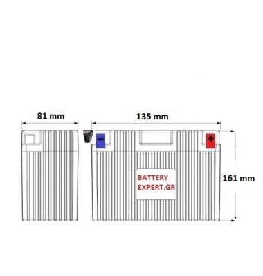 Μπαταρία Μοτοσυκλέτας YB12AL-A2 12AH BIKE POWER CLASSIC | battery-expert.gr