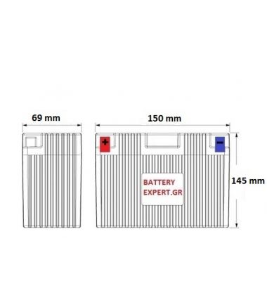 Μπαταρία Μοτοσυκλέτας YT14B-4 12AH BIKE POWER GEL | battery-expert.gr