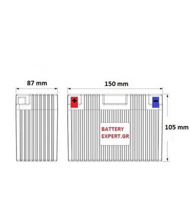 Μπαταρία Μοτοσυκλέτας YTX12A-BS 10AH AGM BIKE POWER | battery-expert.gr