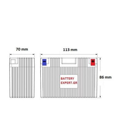 Μπαταρία Μοτοσυκλέτας AGM YTX4L-BS | battery-expert.gr