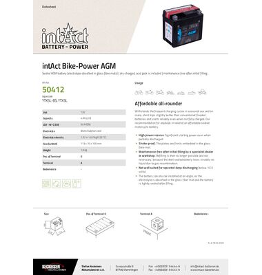 Μπαταρία Μοτοσυκλέτας YTX5L-BS | battery-expert.gr