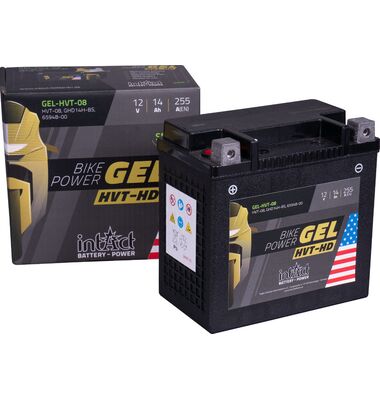 Μπαταρία μοτοσικλέτας IntAct Bike-Power GEL-HVT-08 YTX14-BS 12V 14Ah με τεχνολογία GEL για Harley Davidson