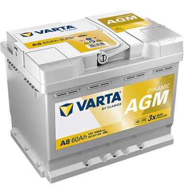 ΜΠΑΤΑΡΙΑ START STOP VARTA AGM A8 60AH / battery-expert.gr