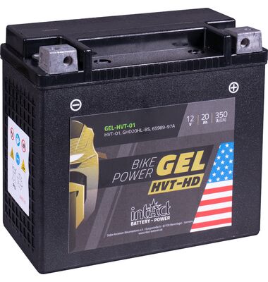 Μπαταρία μοτοσικλέτας IntAct Bike-Power GEL-HVT-01 YTX20HL-BS 20Ah 12V 350A CCA για Harley Davidson, BMW και Jet Ski