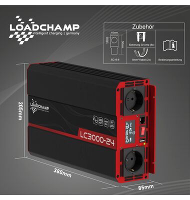 Inverter Καθαρού Ημιτόνου 3000W 24V Μονοφασικό| battery-expert.gr