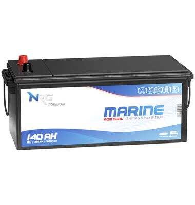 NRG Marine AGM DUAL EP1200 Μπαταρία Σκάφους 140Αh 1200A 12V / battery-expert.gr