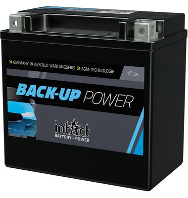 intAct BackUp-Power BU12 12Ah 200A βοηθητική μπαταρία AGM Auxiliary Battery για BMW