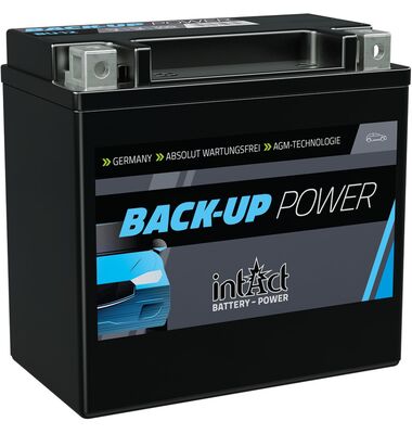 intAct BackUp-Power BU12 12Ah 200A βοηθητική μπαταρία AGM Auxiliary Battery για Mercedes